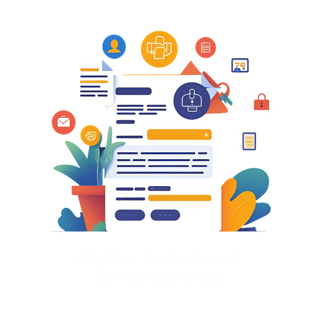Digital Signing Illustration
